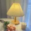 Lampe de chevet à monter soi-même avec abat-jour plissé 
