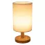 Lampe de chevet prise USB avec pied en bois massif