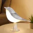 Lampe de chevet blanche créative en forme d'oiseaux 