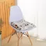 Coussin de chaise carré épais à motif voyage