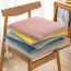 Coussin de chaise en tissu peluche