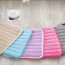 Coussin de chaise chaud en peluche à bordure festonnée