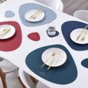 Set de table essuyable double face en cuir souple 