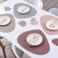 Set de table essuyable double face en cuir souple 