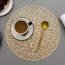 Set de table rond au style de feux d'artifice