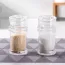 Salière et poivrier en plastique transparente