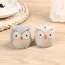 Salière et poivrier en céramique en hibou mignon
