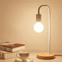 Lampe de chevet en bois au style nordique moderne