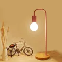 Lampe de chevet en bois au style nordique moderne