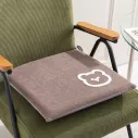 Coussin de chaise classique à motif tête d'ours
