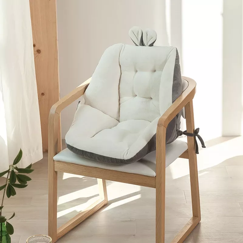 Coussin de chaise court en peluche super doux