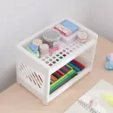 Rangement bureau en forme d'étagère creuse en plastique