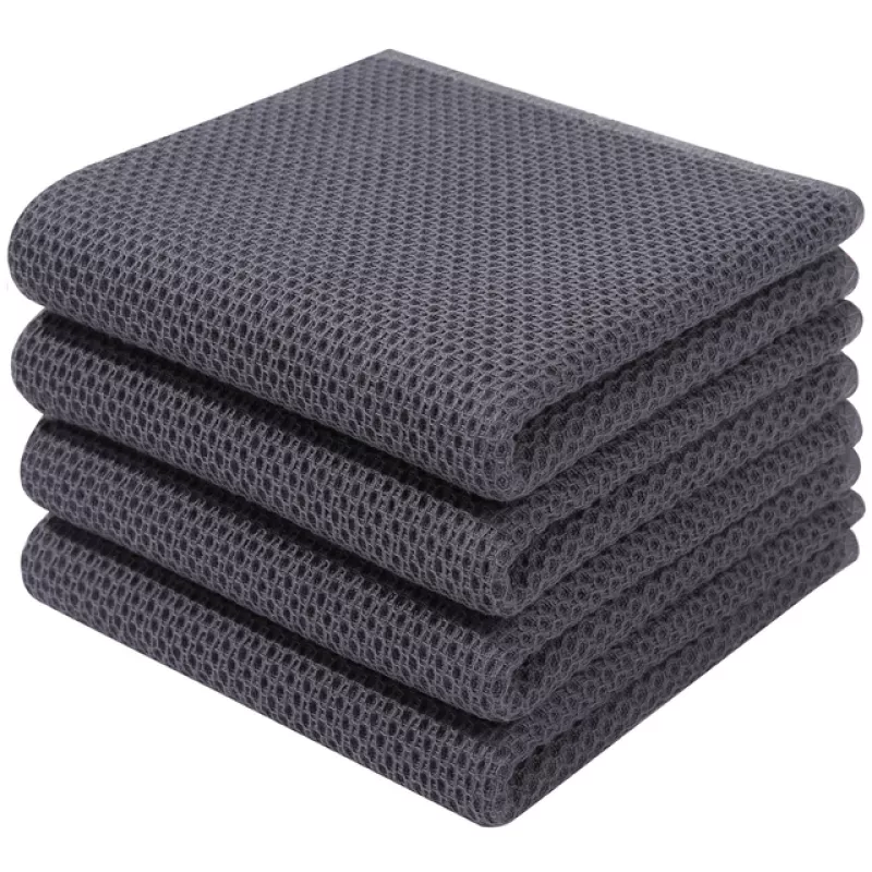 Torchon de cuisine 4 pièces entièrement en coton ultra doux et absorbant