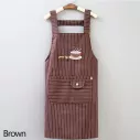 Tablier de cuisine unisexe en coton imperméable et résistant à l'huile avec motifs